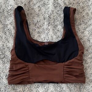 FP Movement by Free People Black and Brown Sports Bra